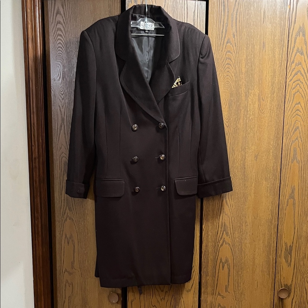 Kasper Black Double-Breasted Blazer